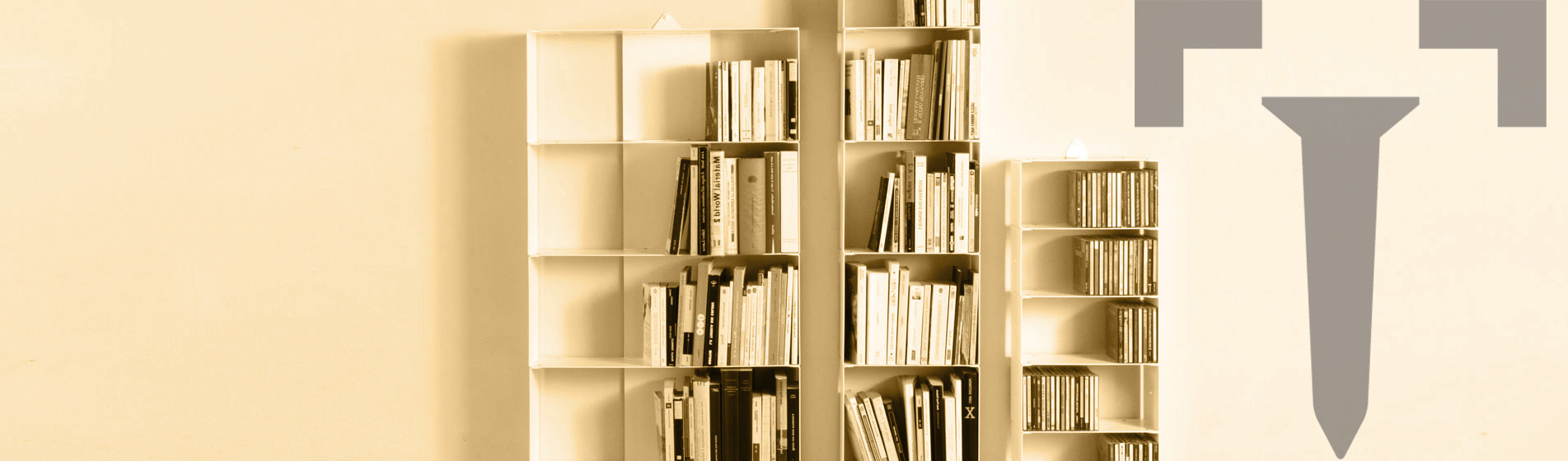 Mobiletto libreria in ferro