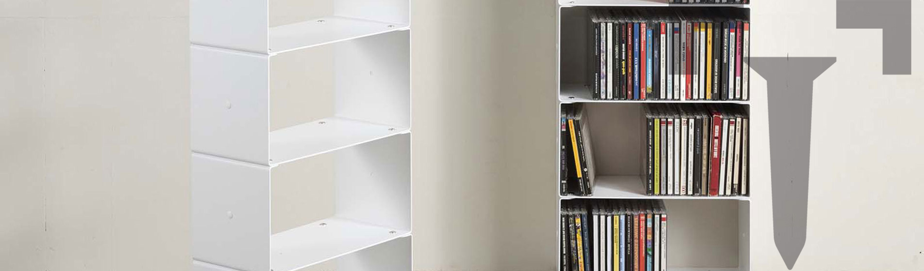 Mobiletto libreria per il soggiorno