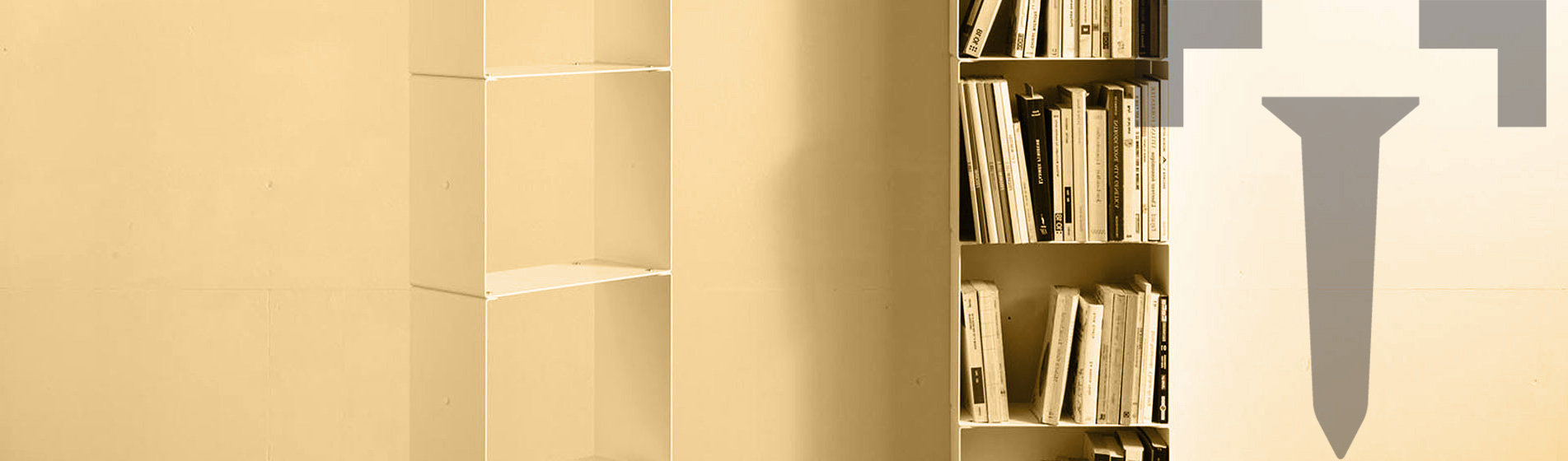 Piccola libreria a pavimento