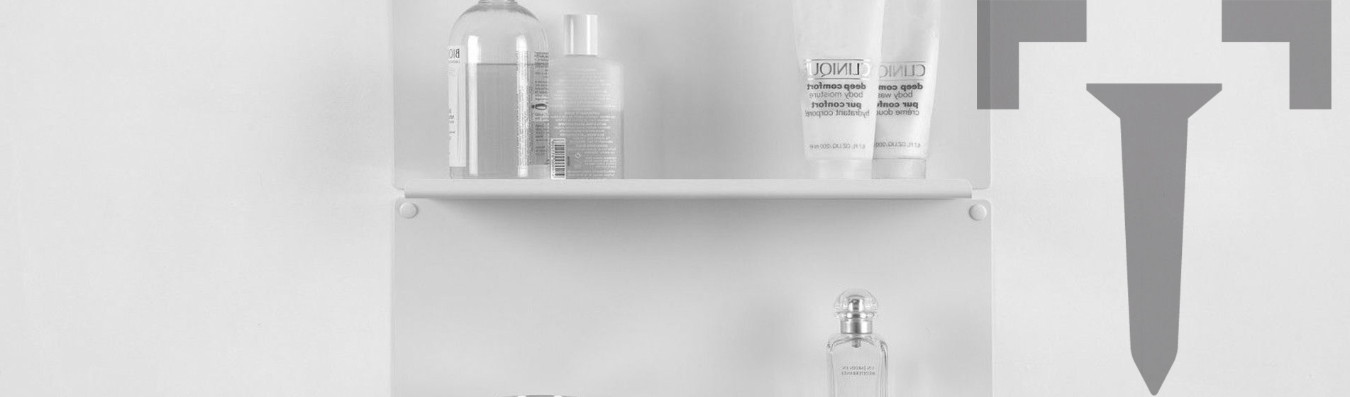 Espositore mensole a muro invisibili