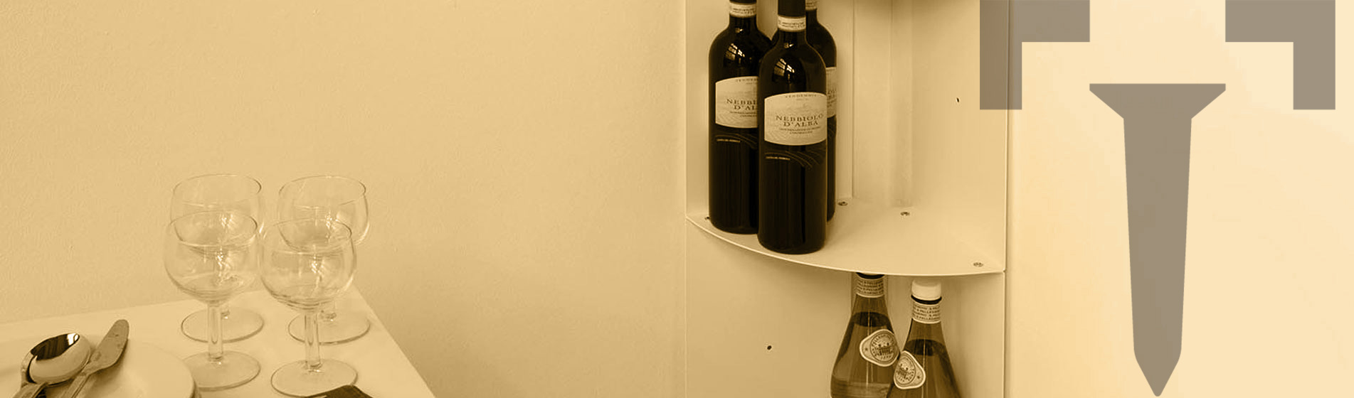 Mensola angolare design