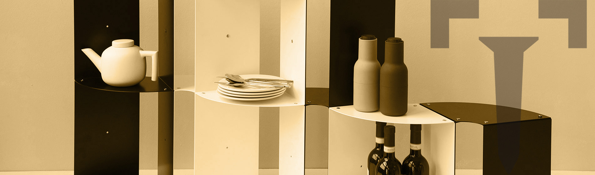Mobili Mensole Angolari Per La Sala Da Pranzo Milano