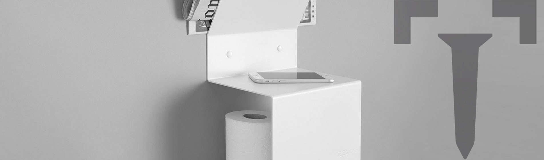 Mobiletti mensole bagno rettangolari
