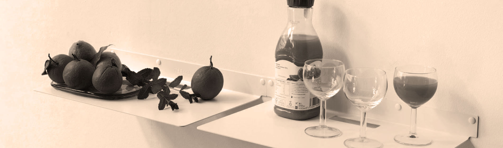 Acquisto mensole cucina per il soggiorno