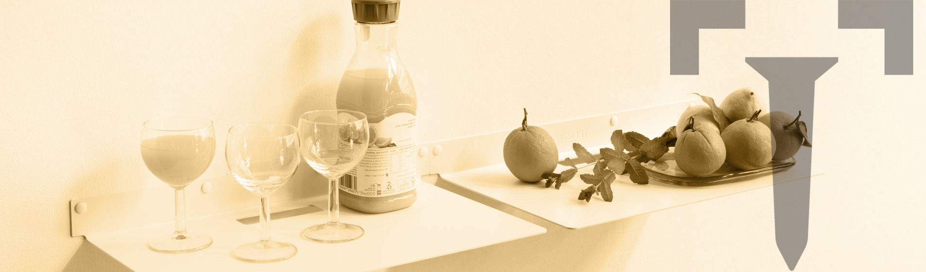 mensole per cucina originali Roma