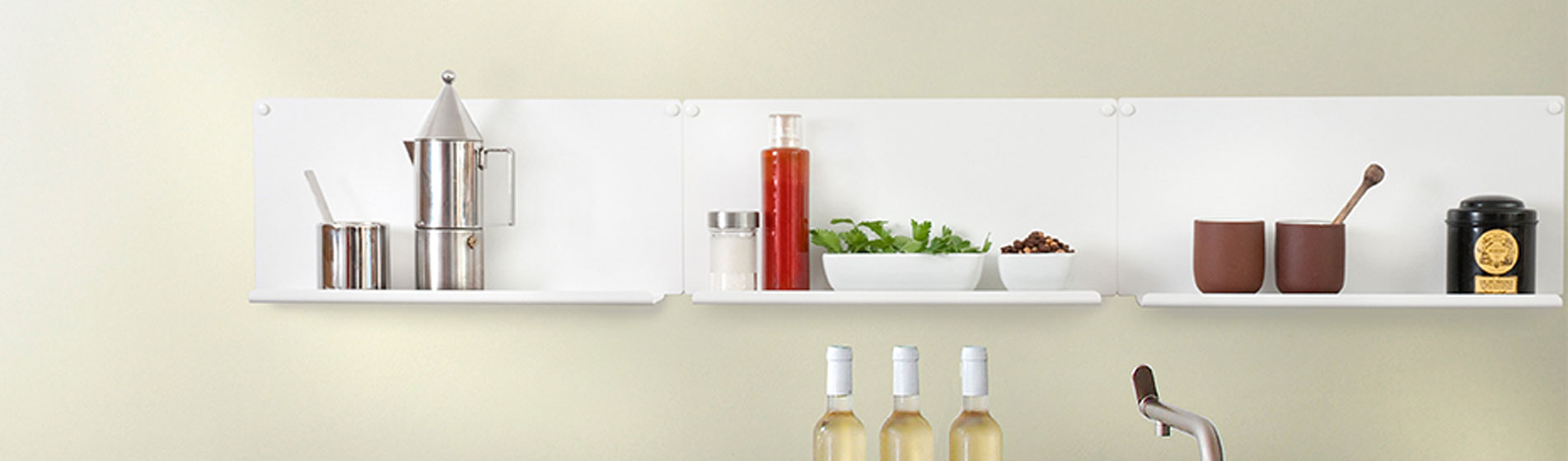 Mensole in cucina di gamma alta