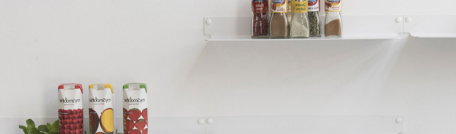 Mensole per cucina in acciaio