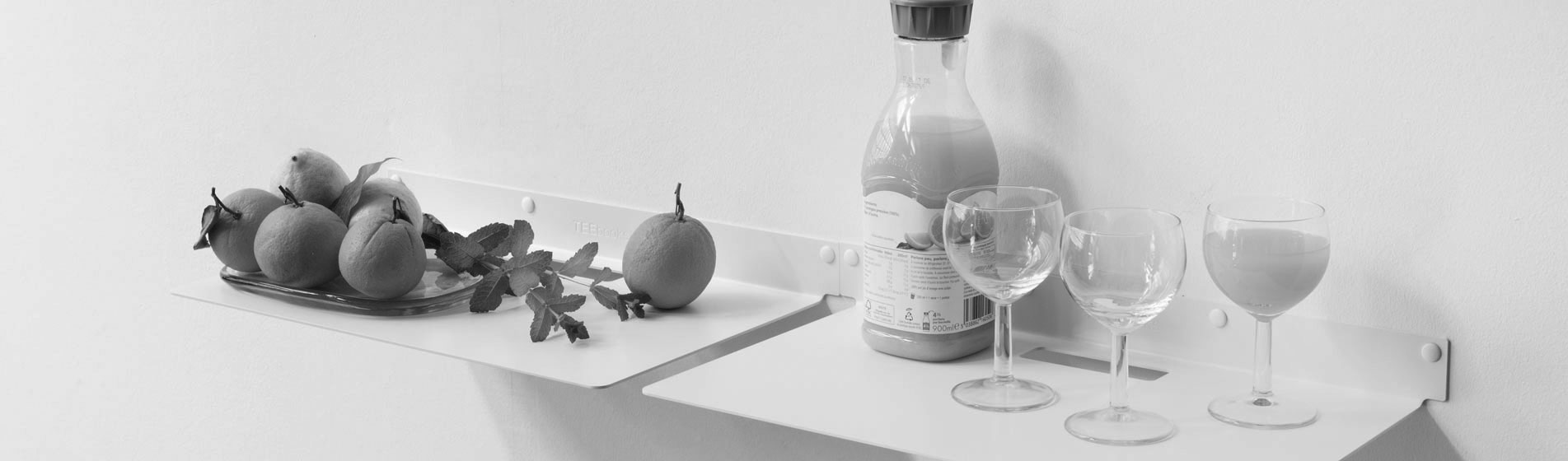 Piccola mensole cucina in acciaio