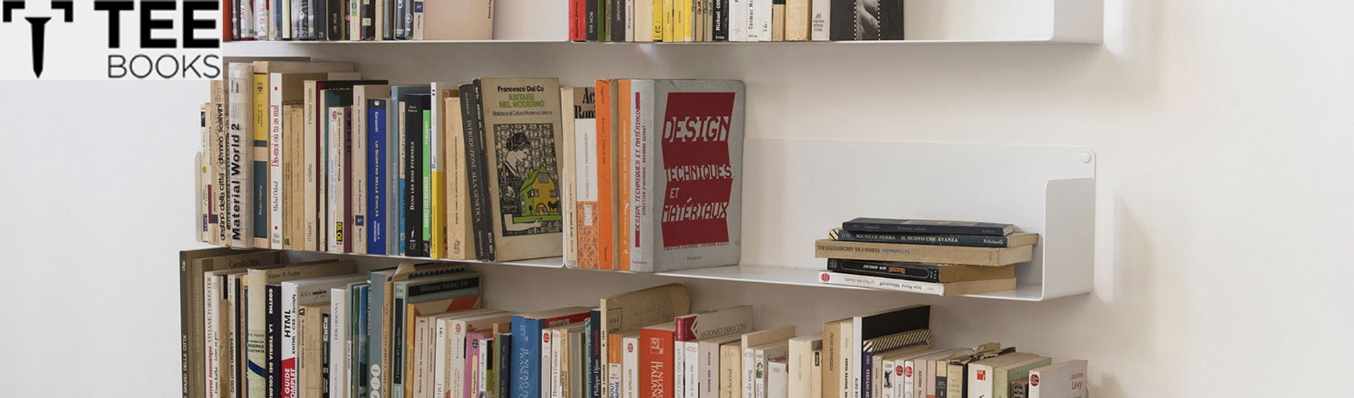 mensole per libri in metallo Milano