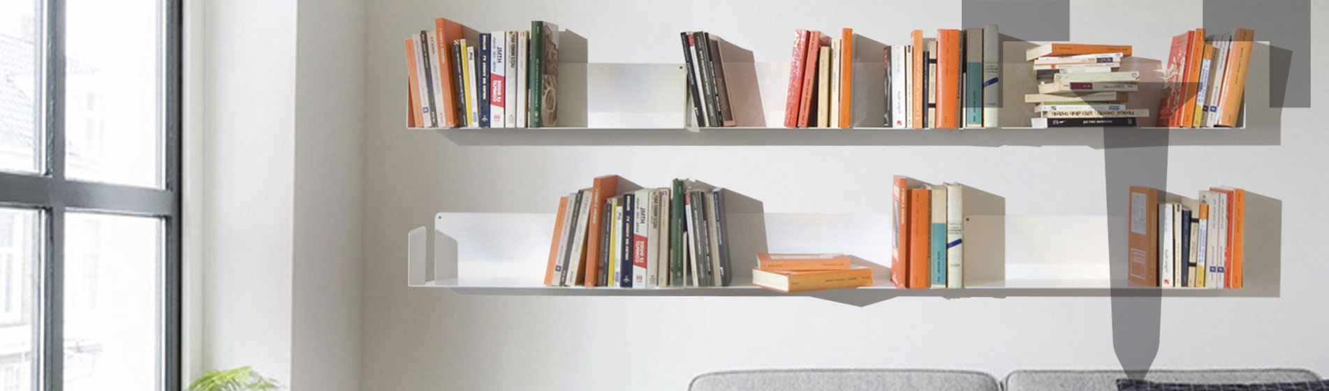 mensole per libri modulabili Roma