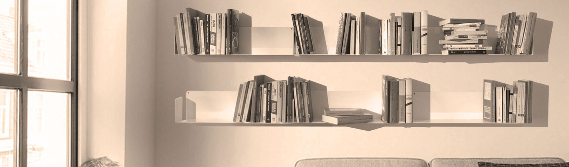 Piccola mensole libreria fissaggio invisibile