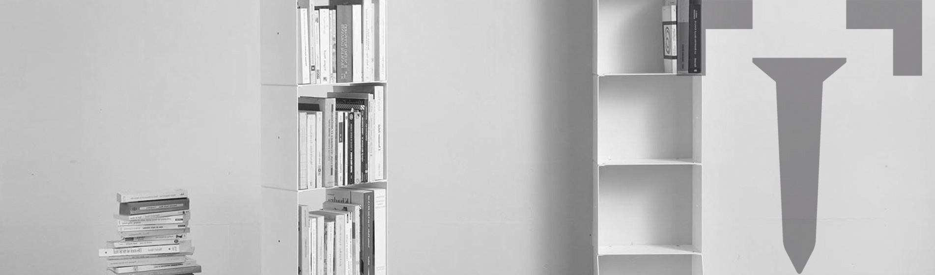 mobiletti mensole libreria semplici Milano