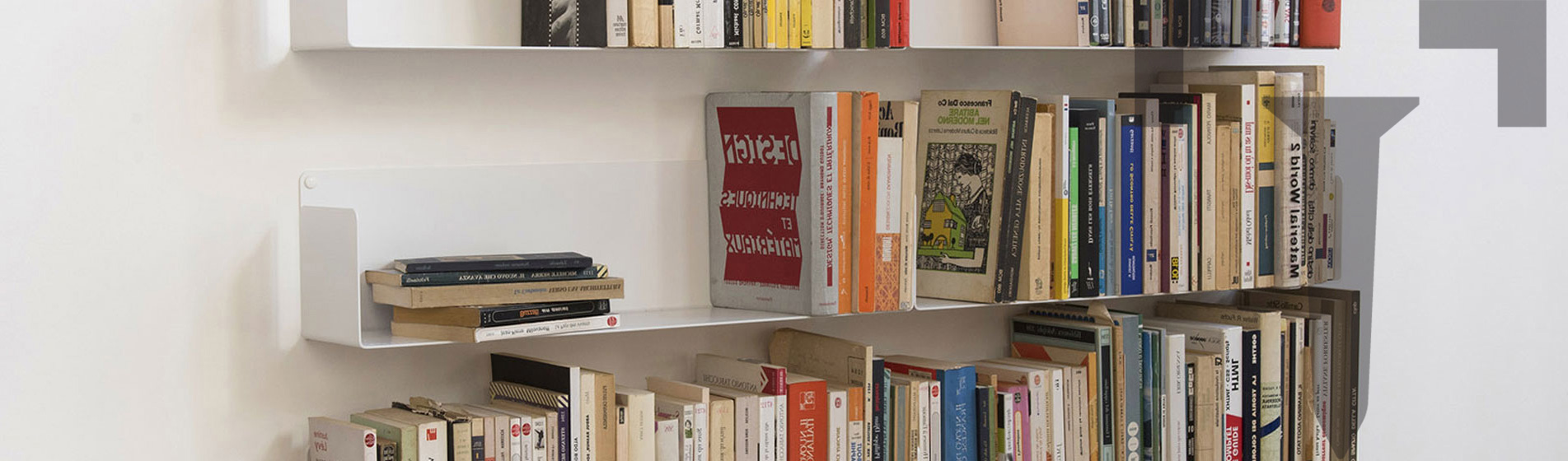 Mobili mensole libreria in metallo