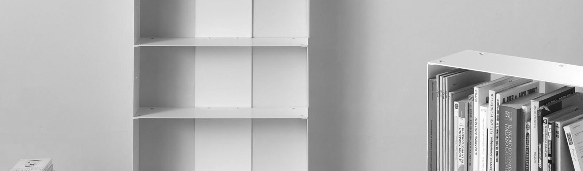 Mensole libreria bianche