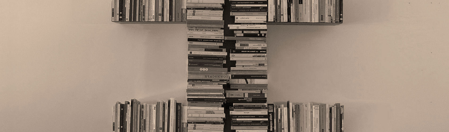 Piccola mensole libreria a scomparsa