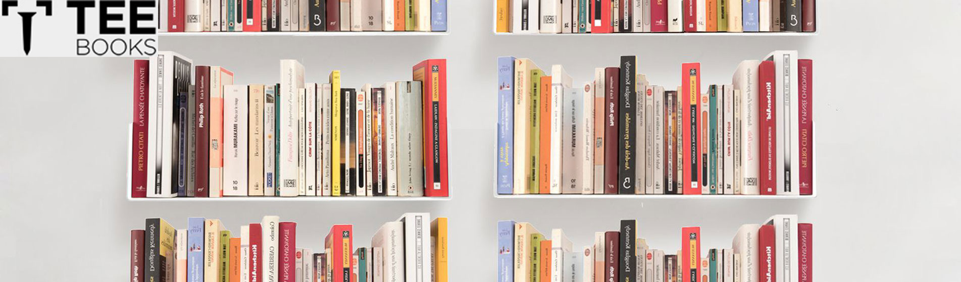 Mensole per libri asimmetriche