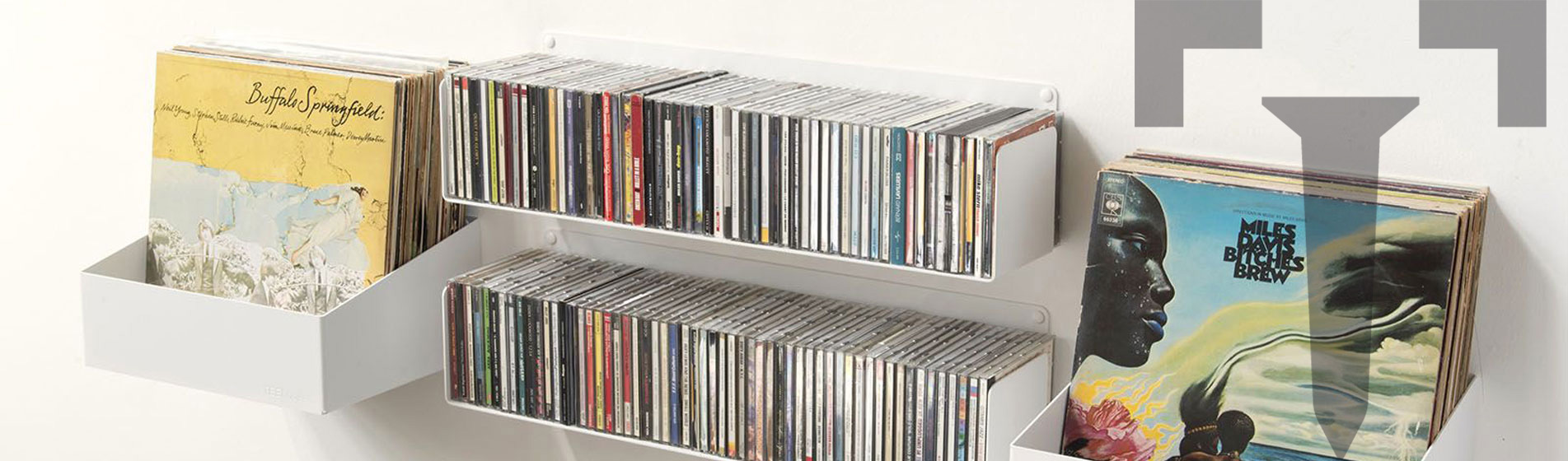 Mobiletto porta cd a parete